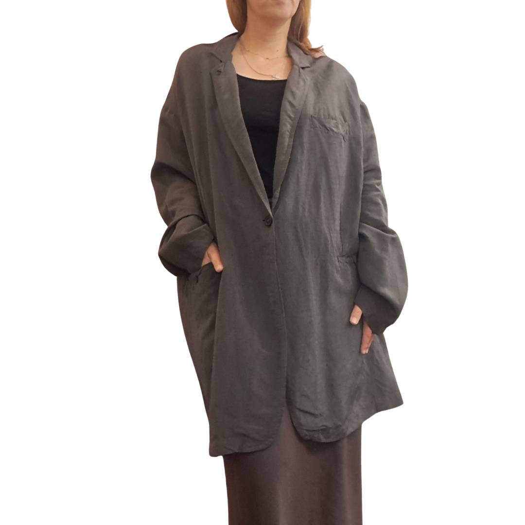Rundholz Dip - Charcoal Oversized Jacket - Size M/L - Front 2