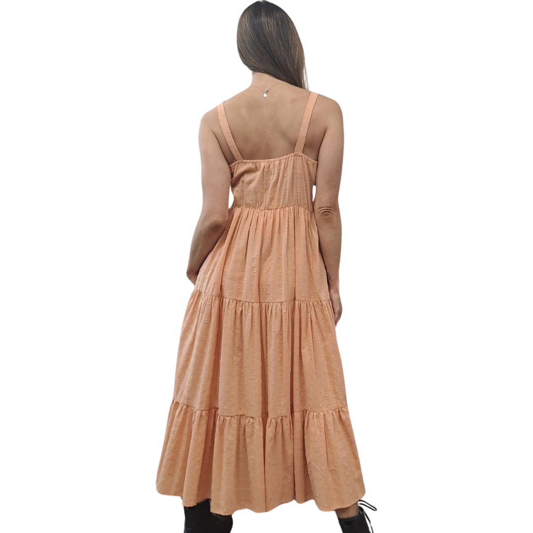 San Jose - Emily Tiered Maxi Dress - Back