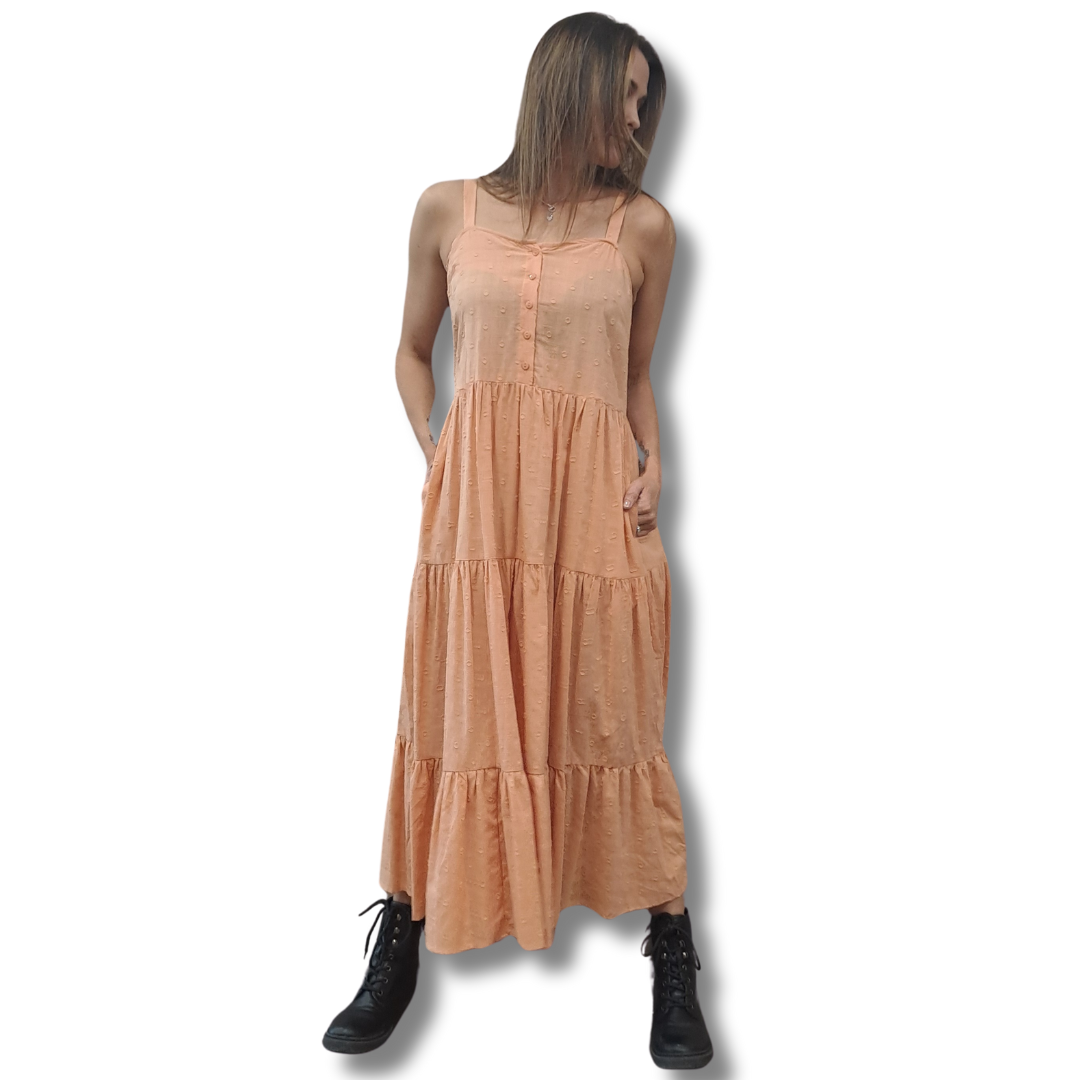 San Jose - Emily Tiered Maxi Dress - Front