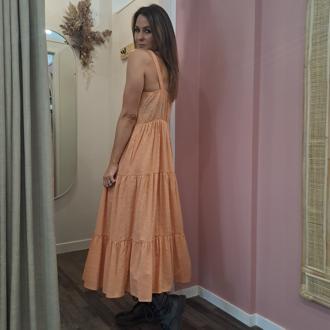 San Jose - Emily Tiered Maxi Dress - Size S