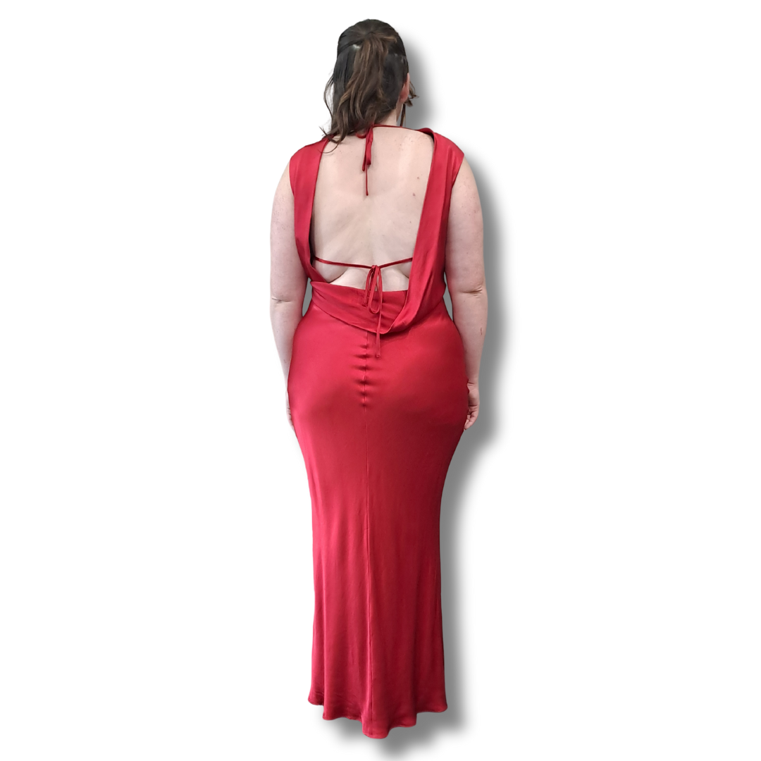 Shona Joy - Cowl Back Maxi Dress - Size 16 - BNWT - Back