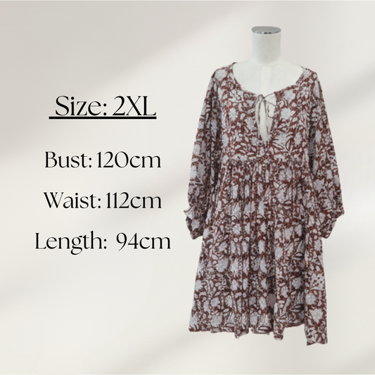 Daughters Of India - Kyra Mini Dress - Size 2XL