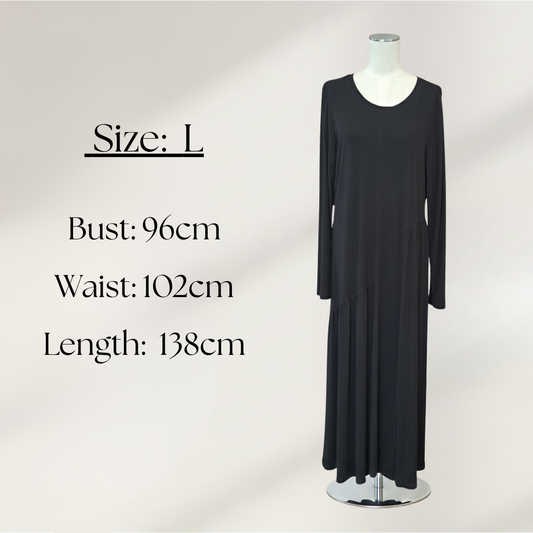 LD+Co Melbourne - Black Maxi Knit Dress - Size L