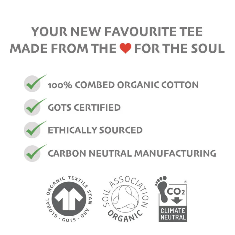 The Heart Love Co - Organic Cotton Tee - Certiied