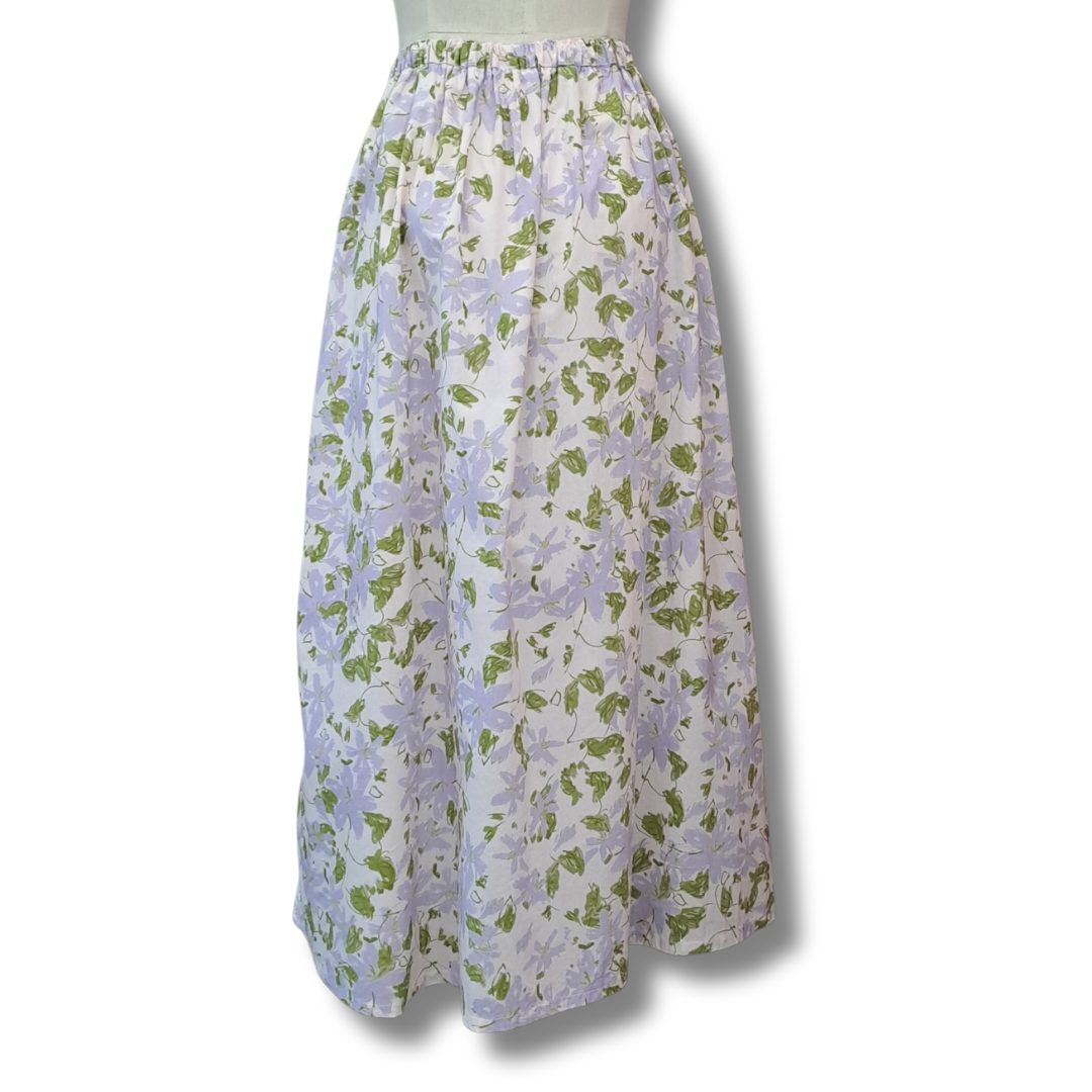 Thing Thing - Floral Cotton Skirt - Back