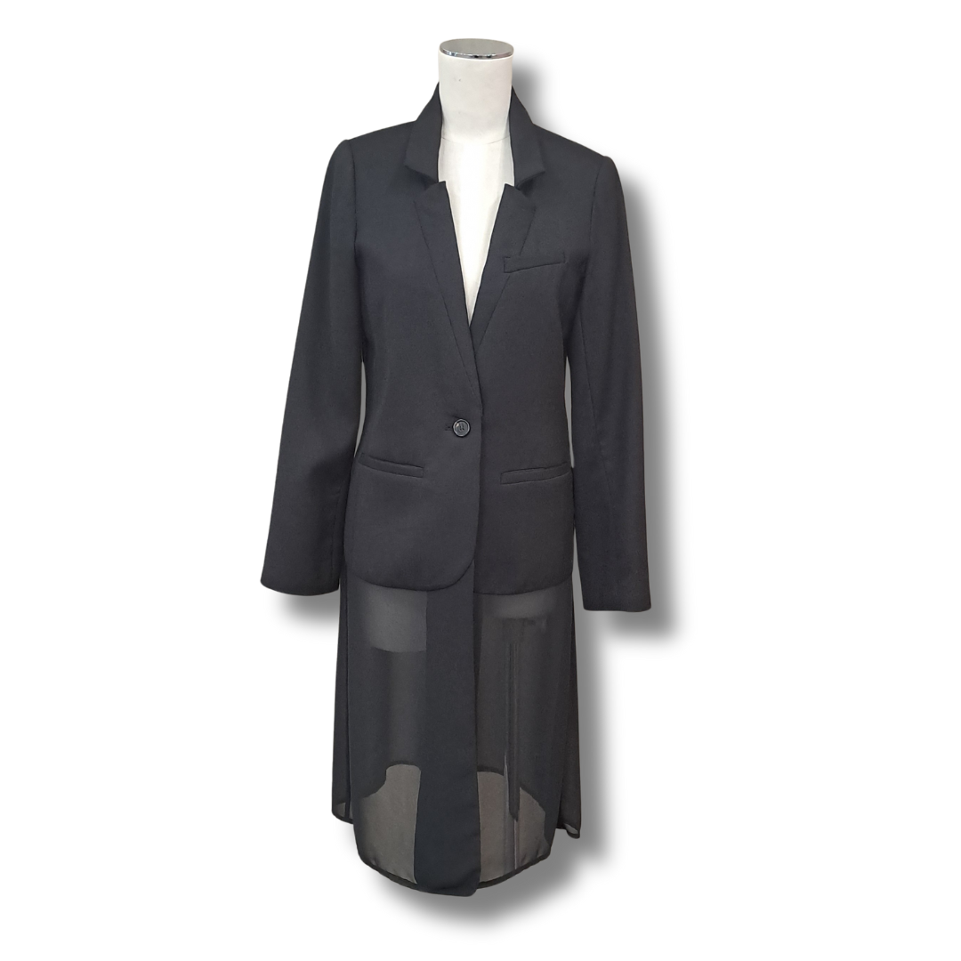 Trelise Cooper - Black Tied Peas Jacket - Front View
