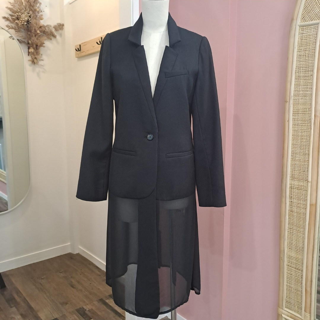 Trelise Cooper - Black Tied Peas Jacket - Size 10