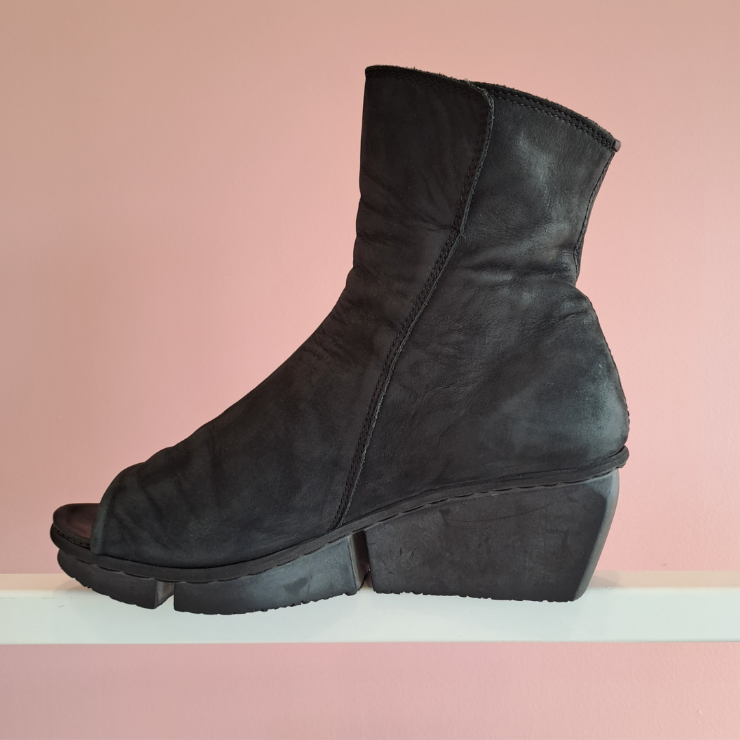 Trippen -Open Toe Wedge Bootie - Size 40