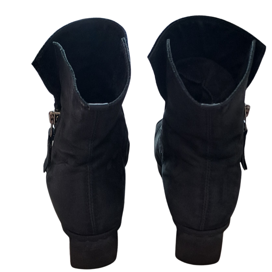 Trippen -Open Toe Wedge Bootie - Size 40/9 - Back