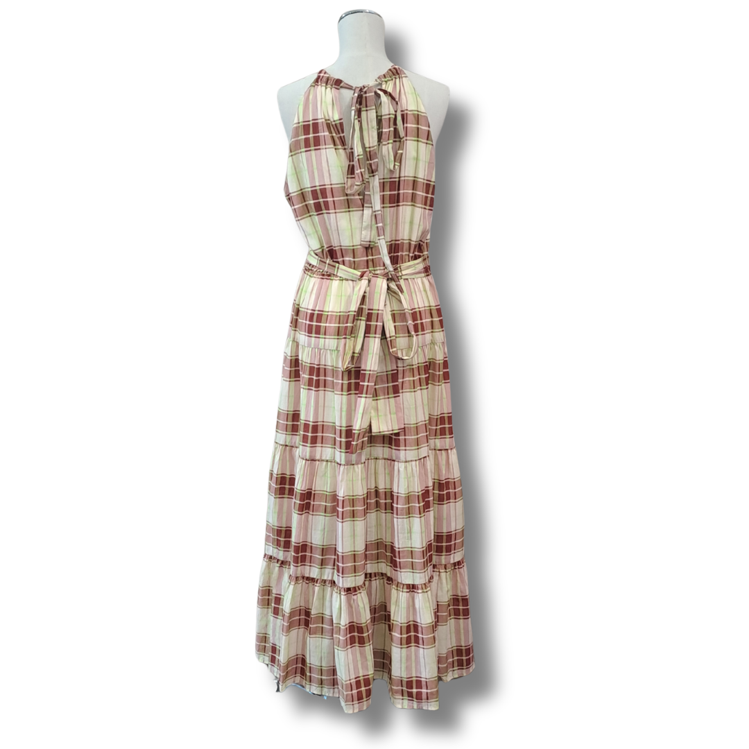 Tuesday Label - Tartan Jolene Dress - Size 12 - Back View