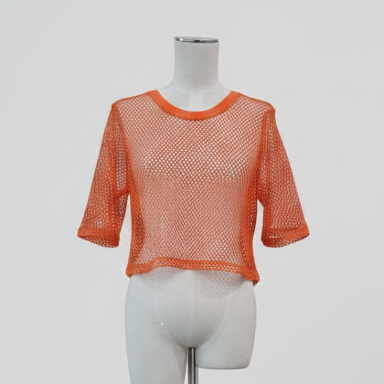 Two by Two - Arrow Mesh Top - Size S
