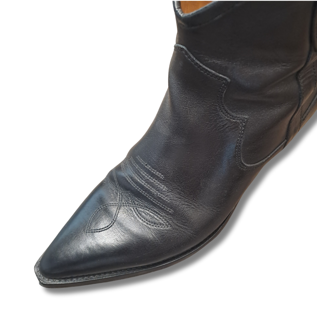 Isabel Marant - Dewina Leather Ankle Boot - Size 41