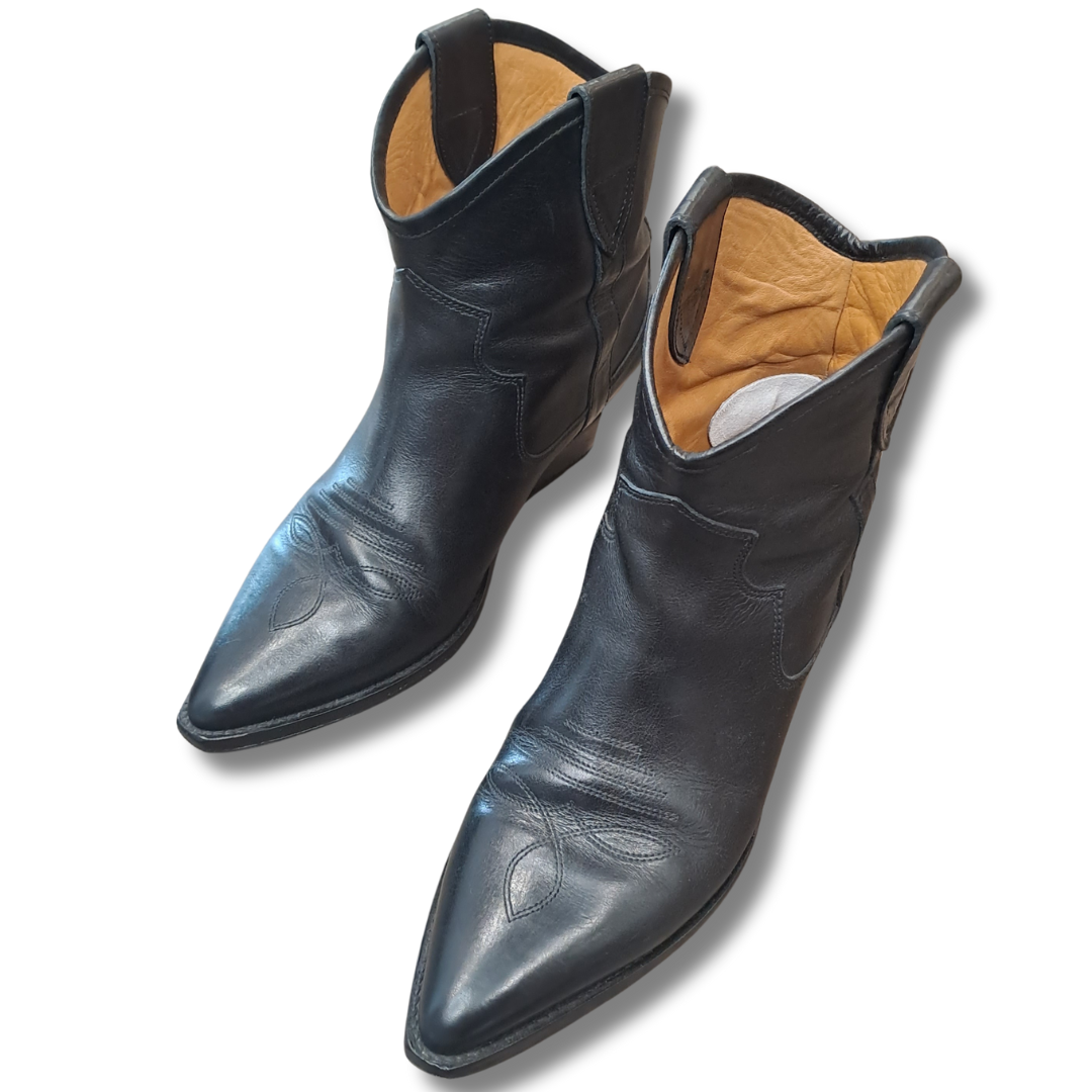 Isabel Marant - Dewina Leather Ankle Boot - Size 41