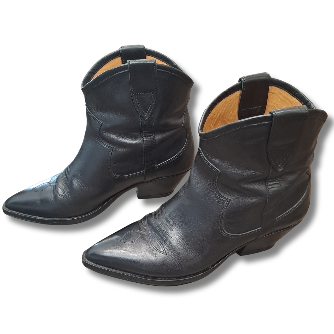 Isabel Marant - Dewina Leather Ankle Boot - Size 41