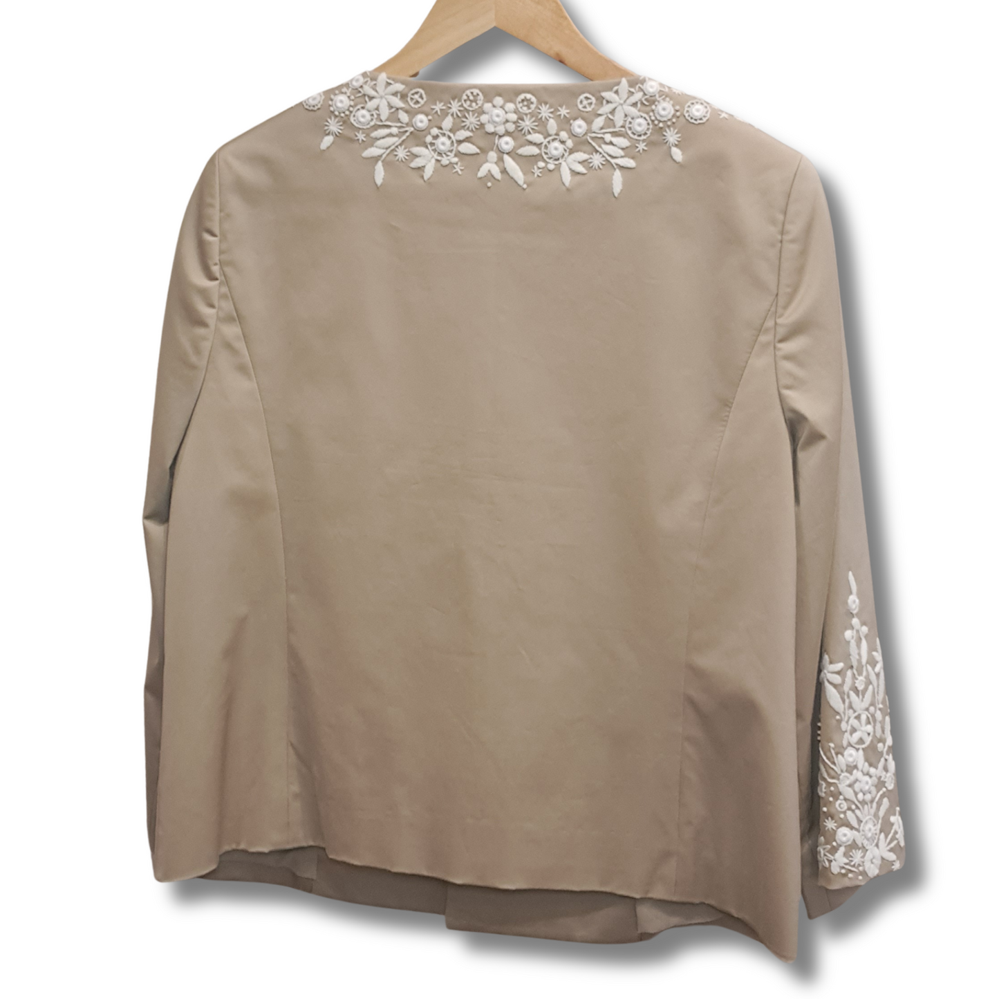 Dana Buchman Embroidered Cotton Jacket Back
