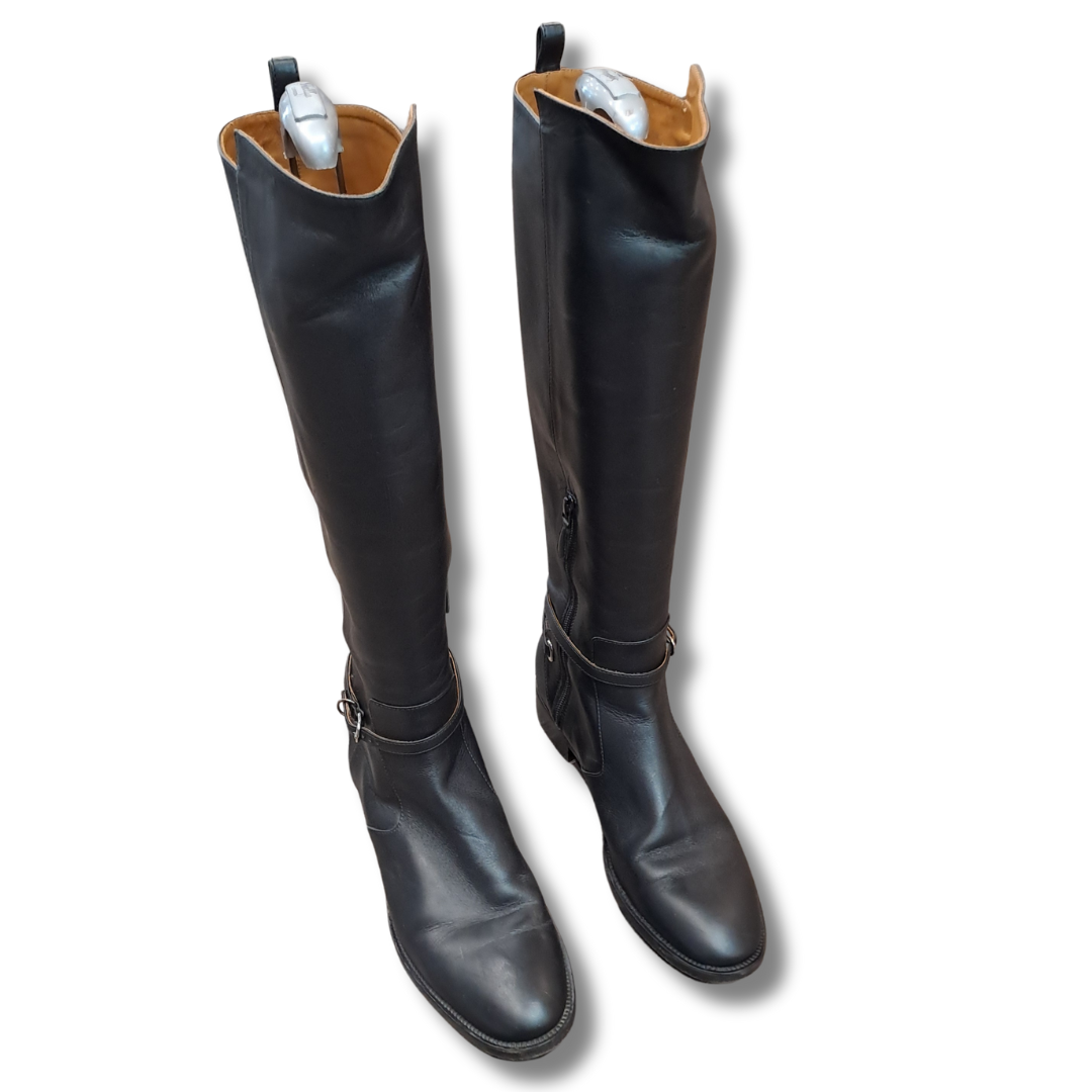 Balenciaga leather boot - front view