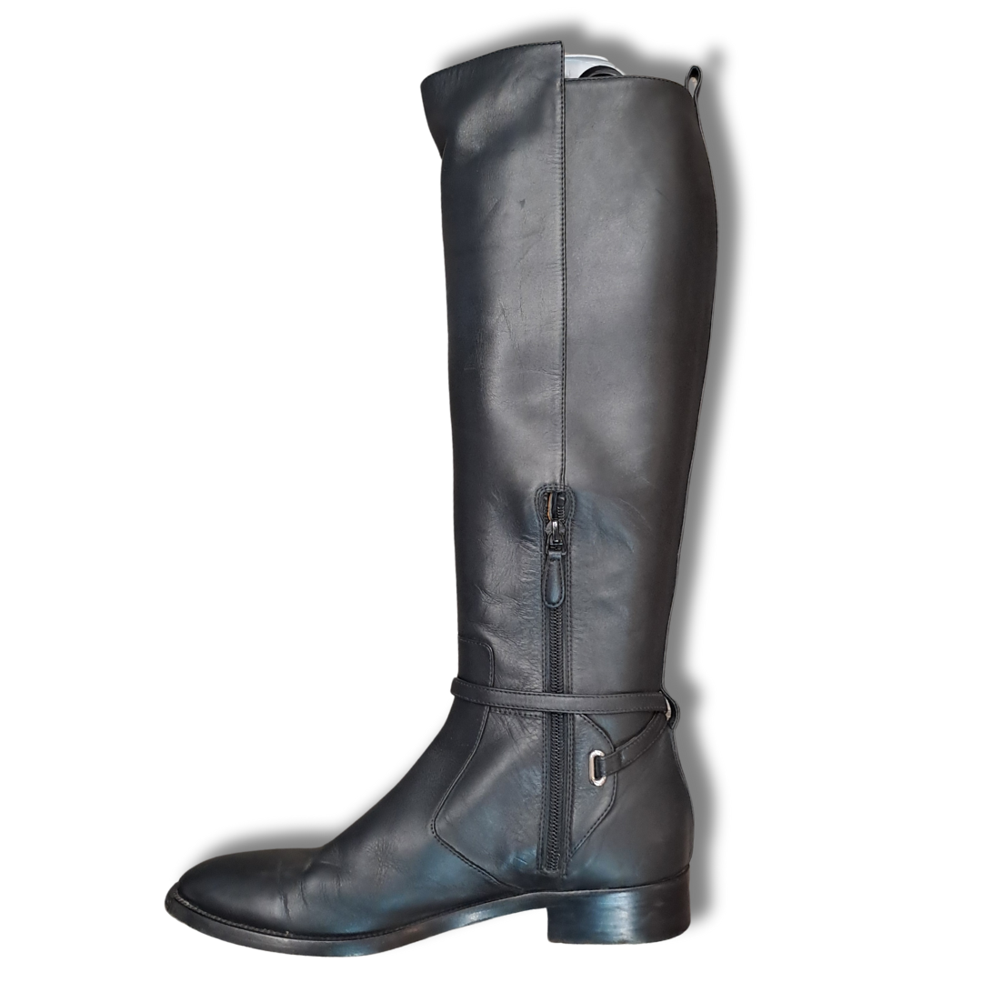 Balenciaga leather boot - side view