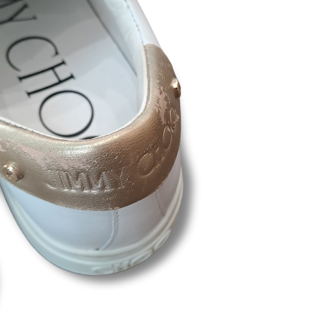 Jimmy Choo Rome Metallic Rim Shoes - Back