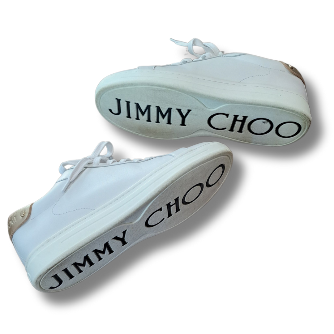 Jimmy Choo Rome Metallic Rim Shoes - Soles