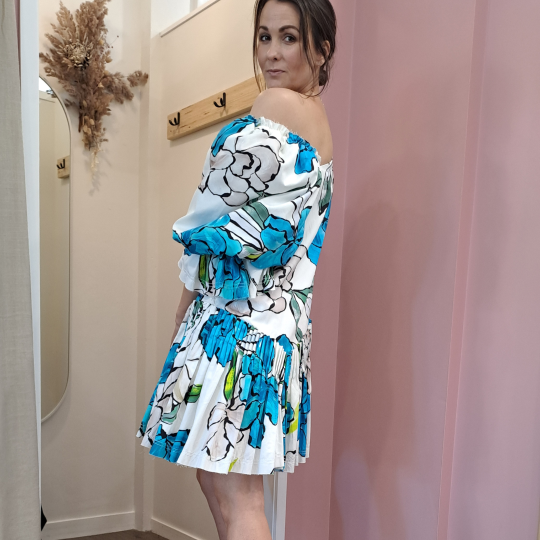 Aje - CY Off The Shoulder Smock Dress - Side