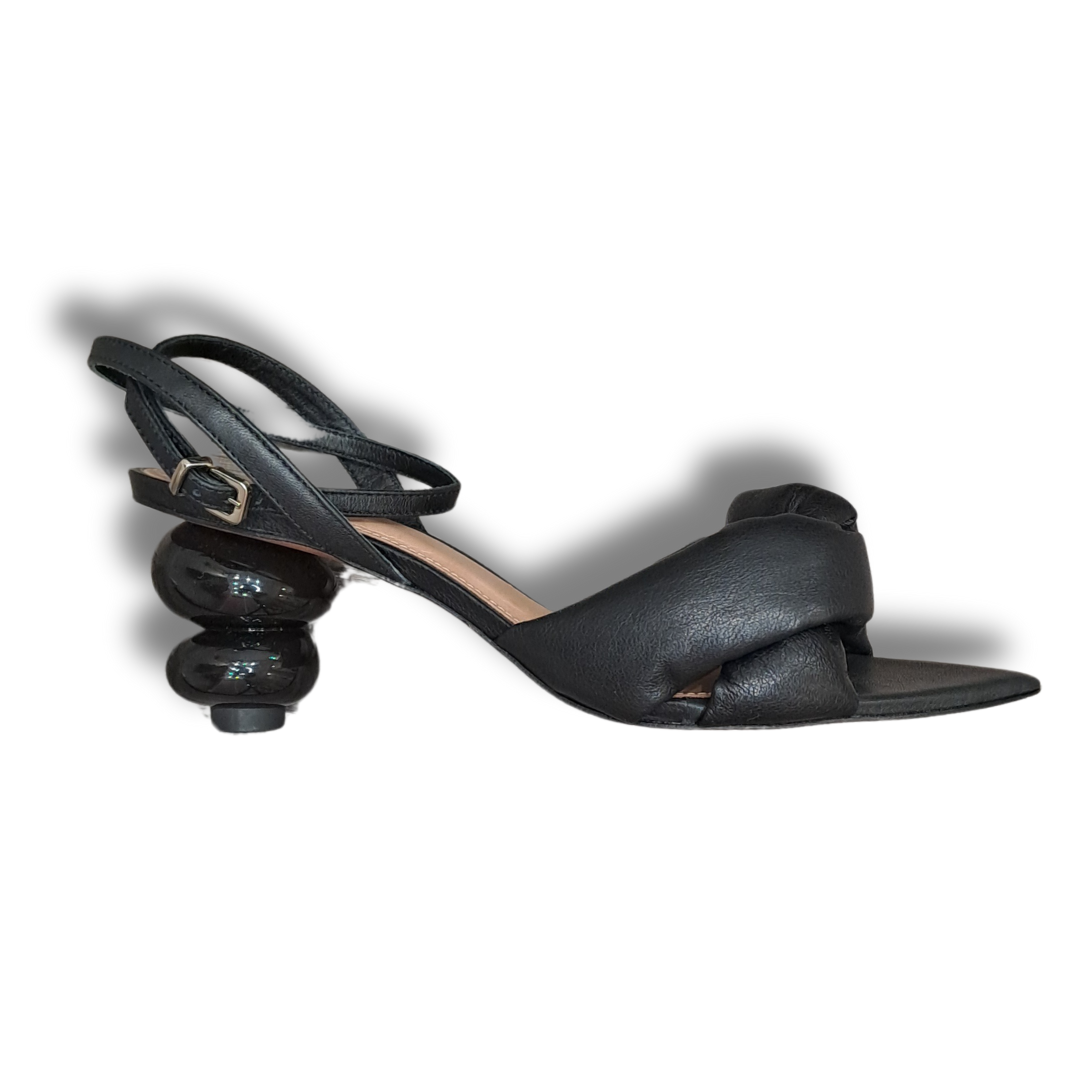 Wittner - Visser Black Leather Heel - Size 39