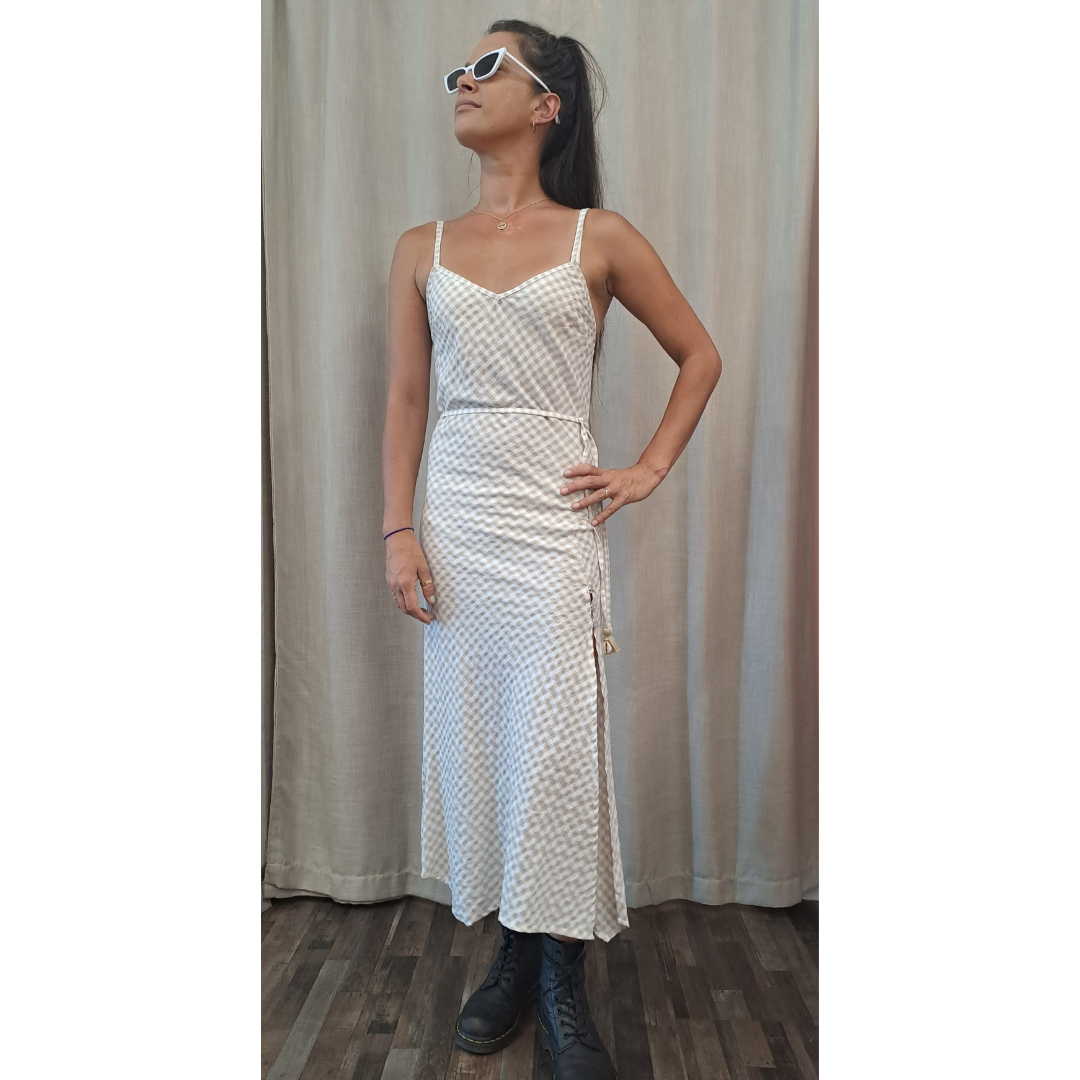 Barefoot Blonde Sveta Gingham Midi Dress