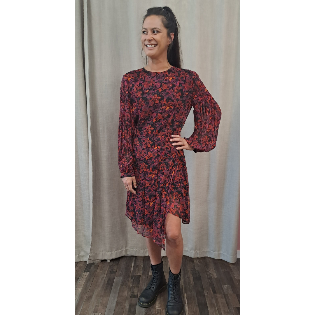 Storm Fire Lily Dress - Front
