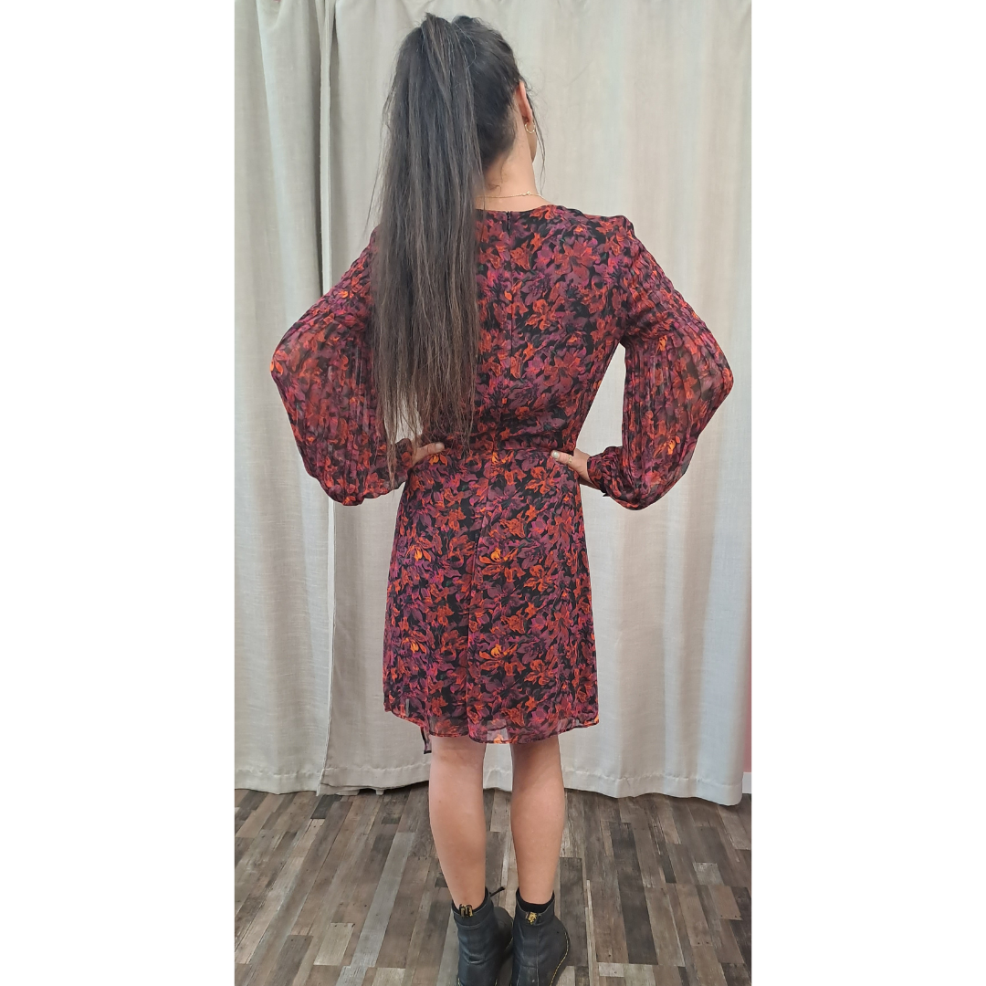 Storm Fire Lily Dress - Back