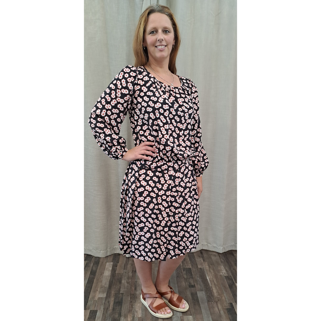 Vintage Saint Laurent Floral Silk Dress