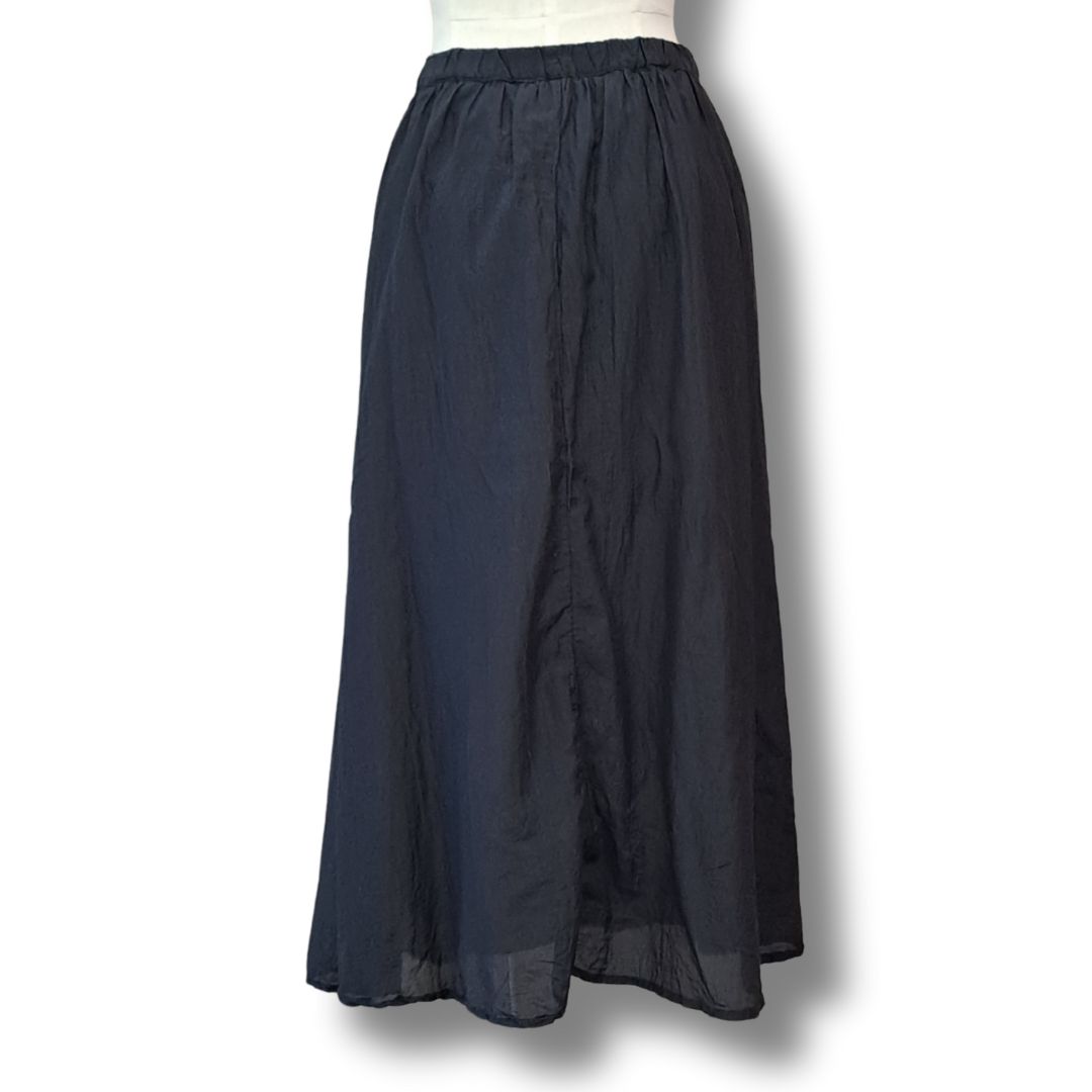 Velvet by Graham & Spencer - Ines Silk Cotton Skirt - Size S - Back