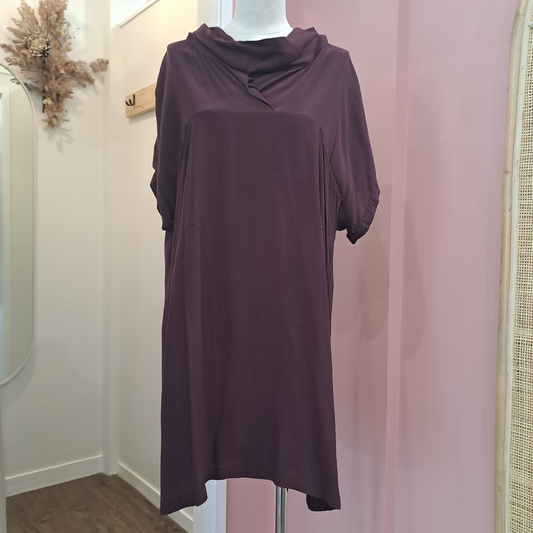 Veronika Maine - Plum Midi Dress - Size 12