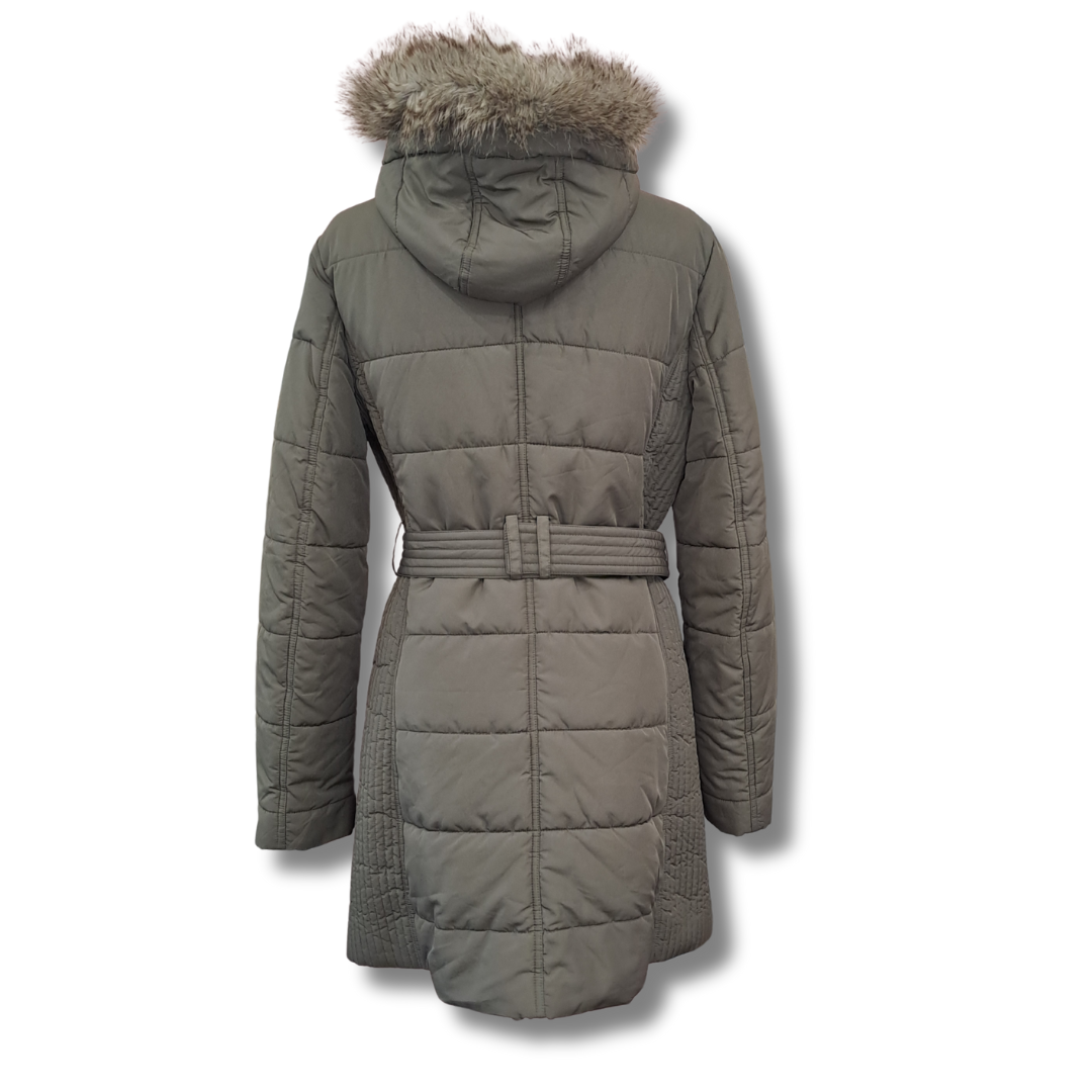 Witchery - Khaki Puffer Jacket - Size M - Back