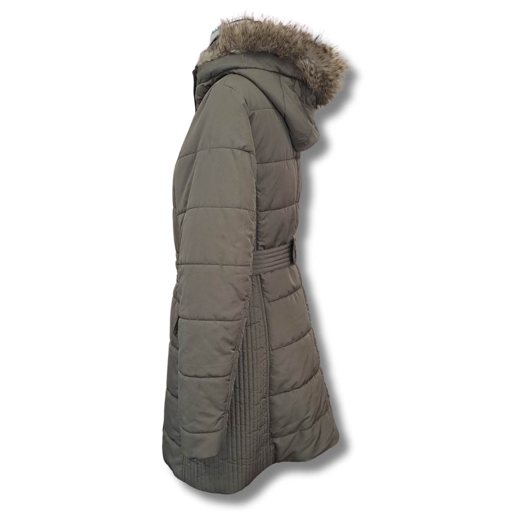 Witchery - Khaki Puffer Jacket - Size M - Side