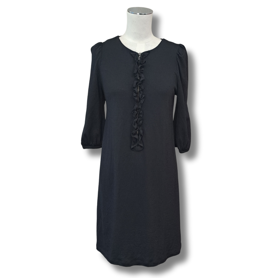 Workshop - Black Merino Dress - Size S - Front