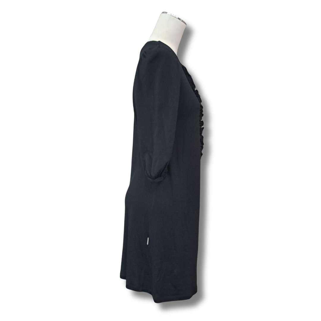 Workshop - Black Merino Dress - Size S - Side