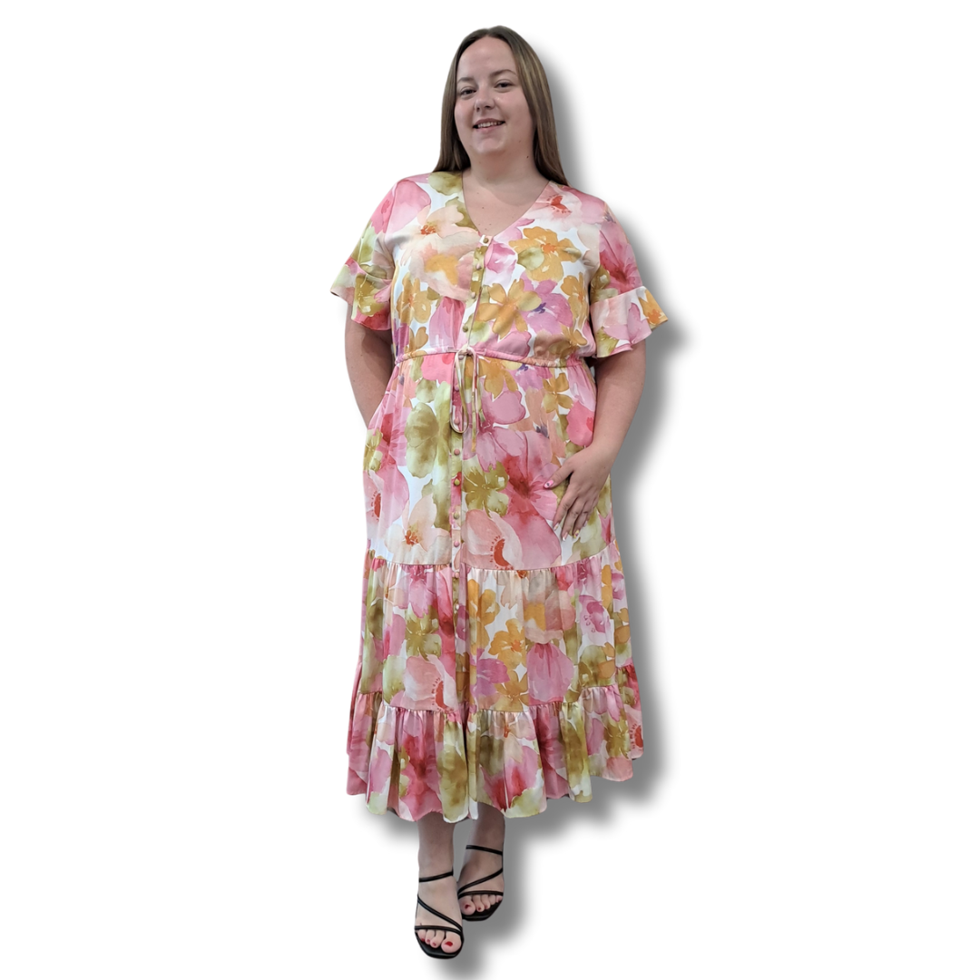 Stella Royal - Floral Maxi Dress - Size 2 (18)