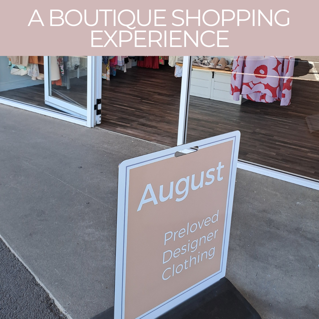 A boutique shopping experience.