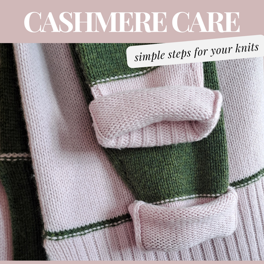 Simple steps to care for your cashmere sweater