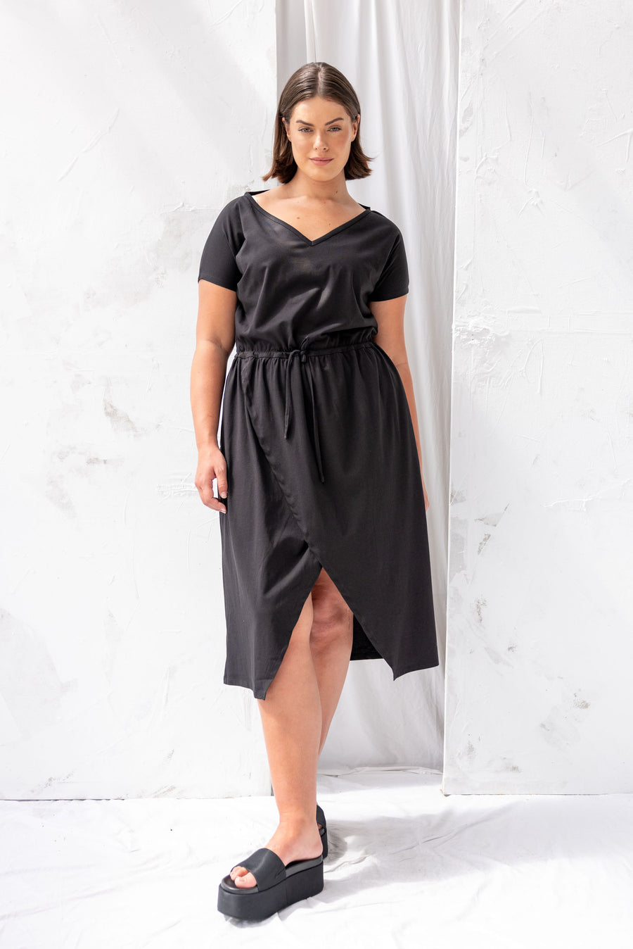 ReCreate - Converse Dress in Black - Sizes 12 -14 - BNWT