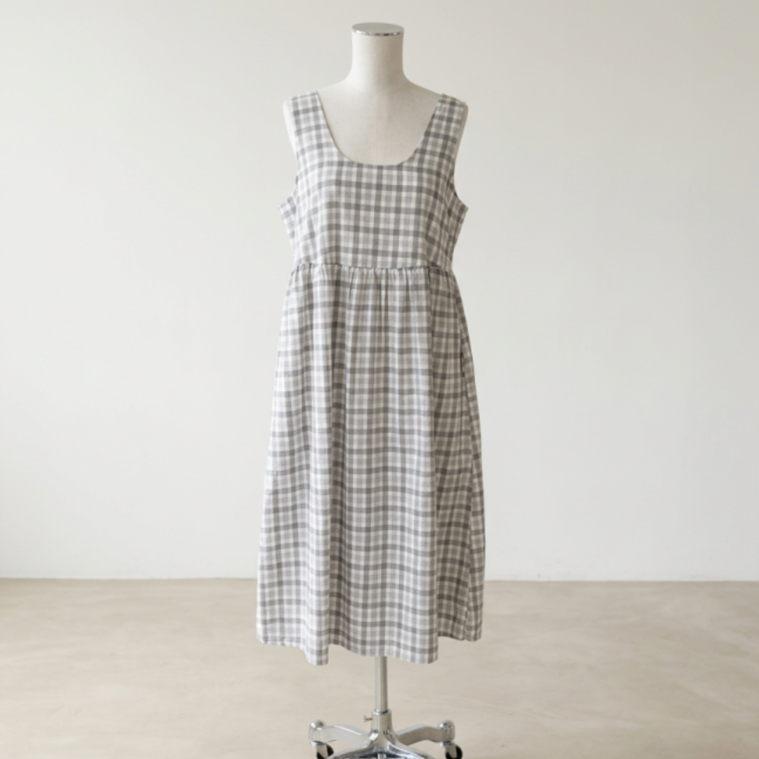 Affends - Leo Seer Sucker Midi Dress - Size L