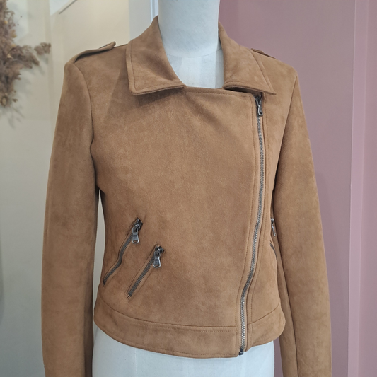 All About Eve - Faux Suede Jacket - Size 10