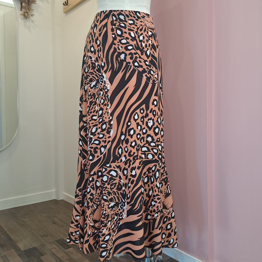 Amaya - Leopard Print Skirt - Size 12