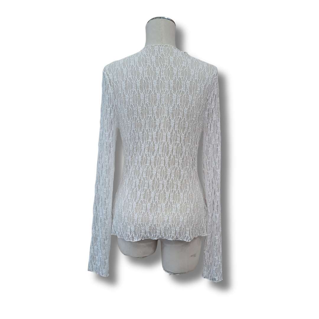 Among The Brave - Giving Lace Top - Size 12 - Back