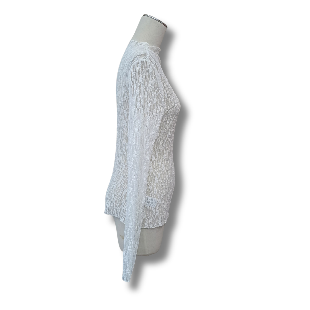 Among The Brave - Giving Lace Top - Size 12 - Side