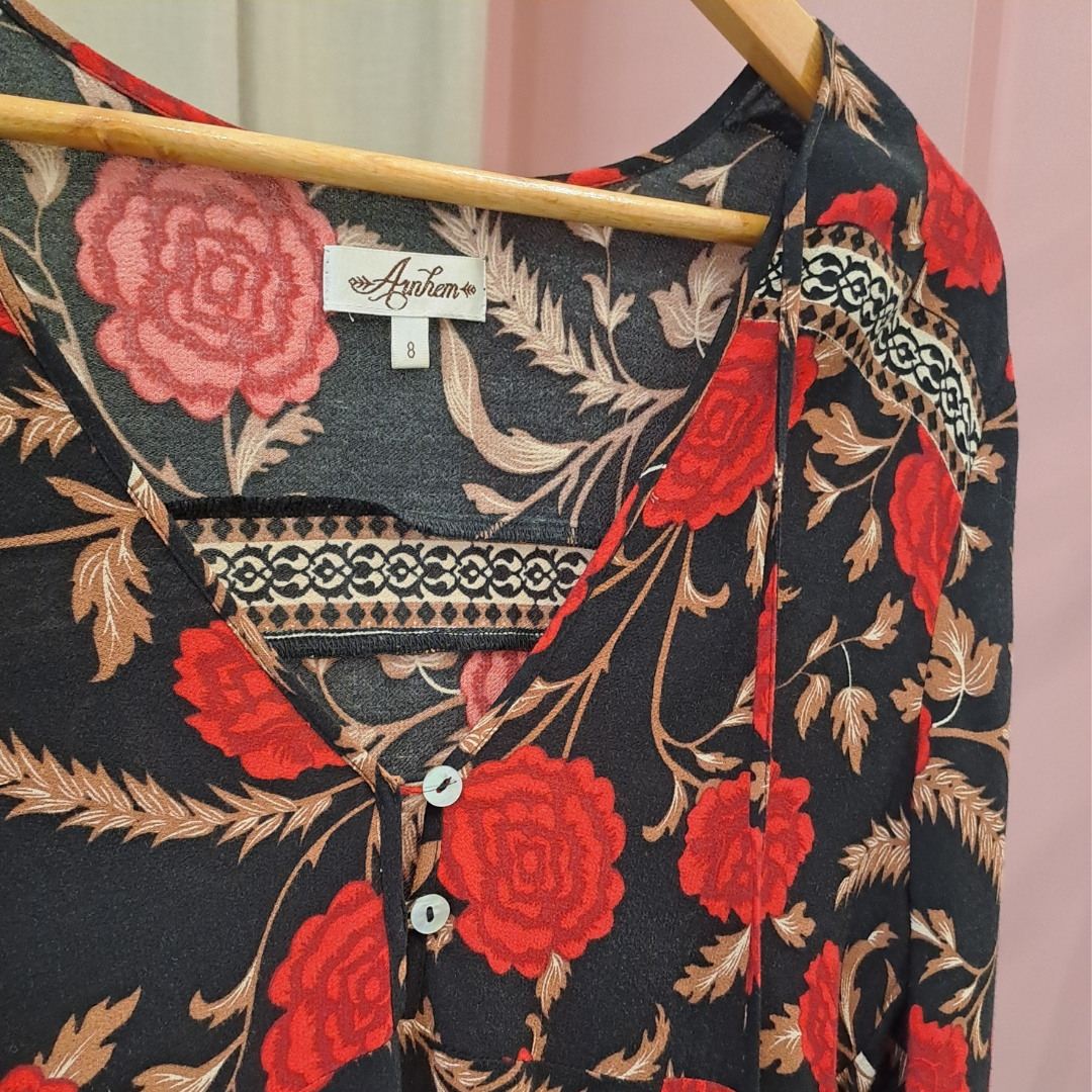 Arnhem - Carolina Rose Blouse - Size 8
