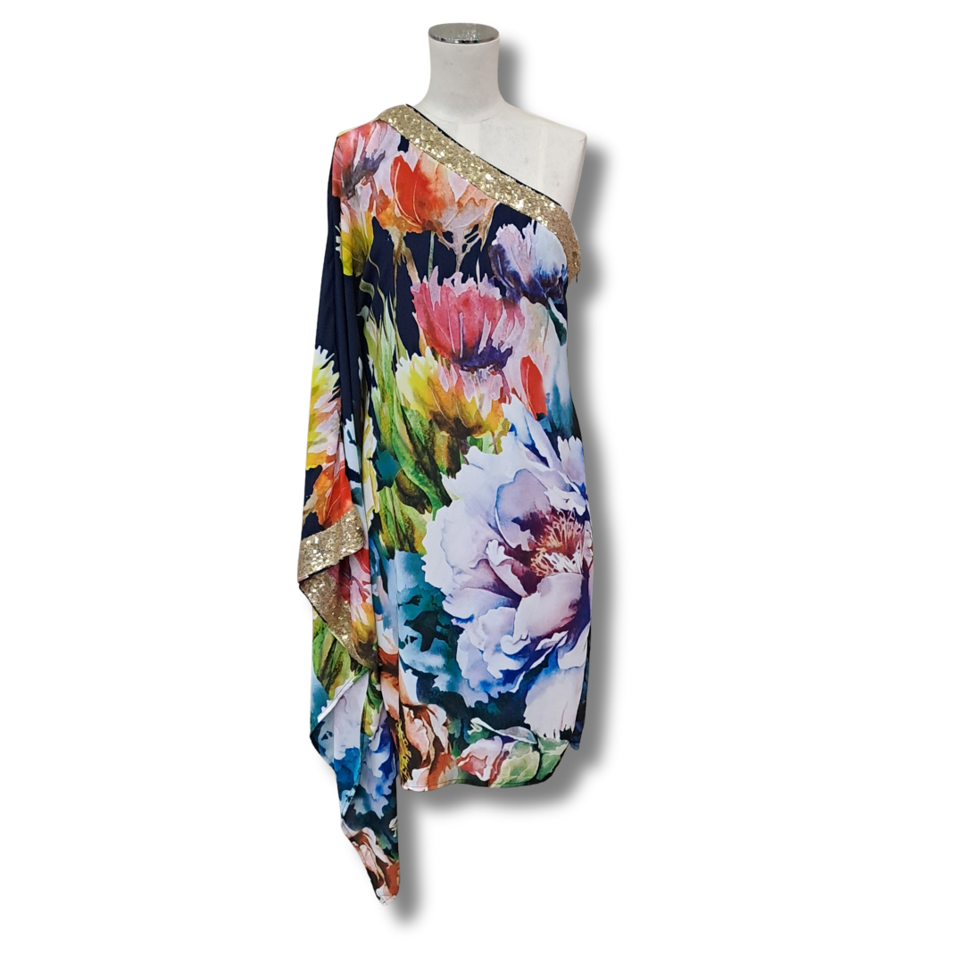 Augustine - Single Shoulder Dress - Size M - Front