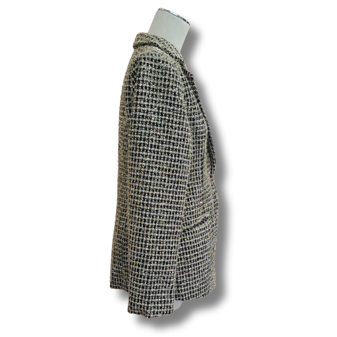 Augustine - Woven Gold Blazer - Side View