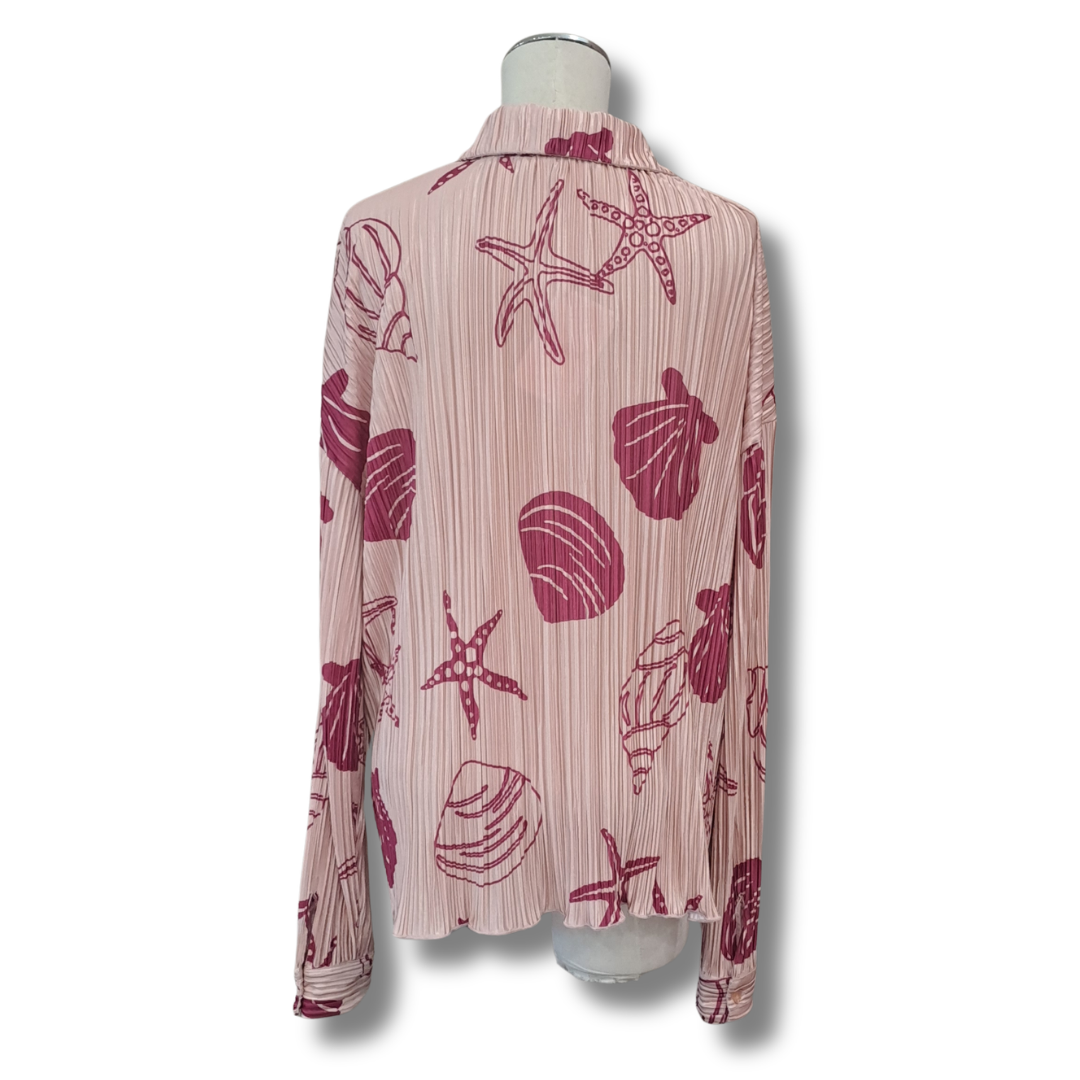 Bailey Rose - Seashell Print Shirt - Size S - Back
