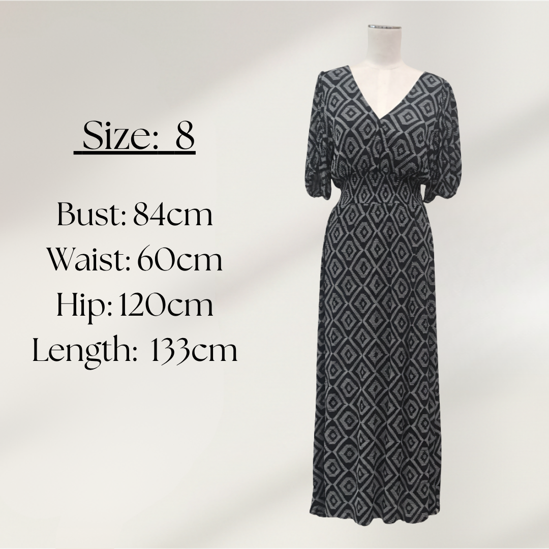 Billie The Label - Skilful Midi Dress - Size 8 - Size Chart