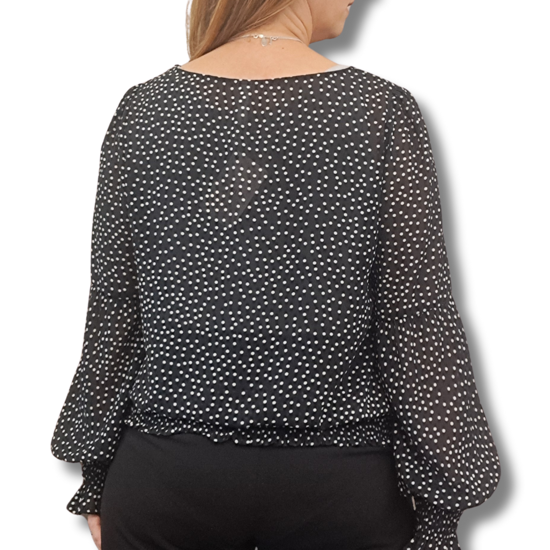 Billie the Label - Spotty Blouse - Size 14 - Back